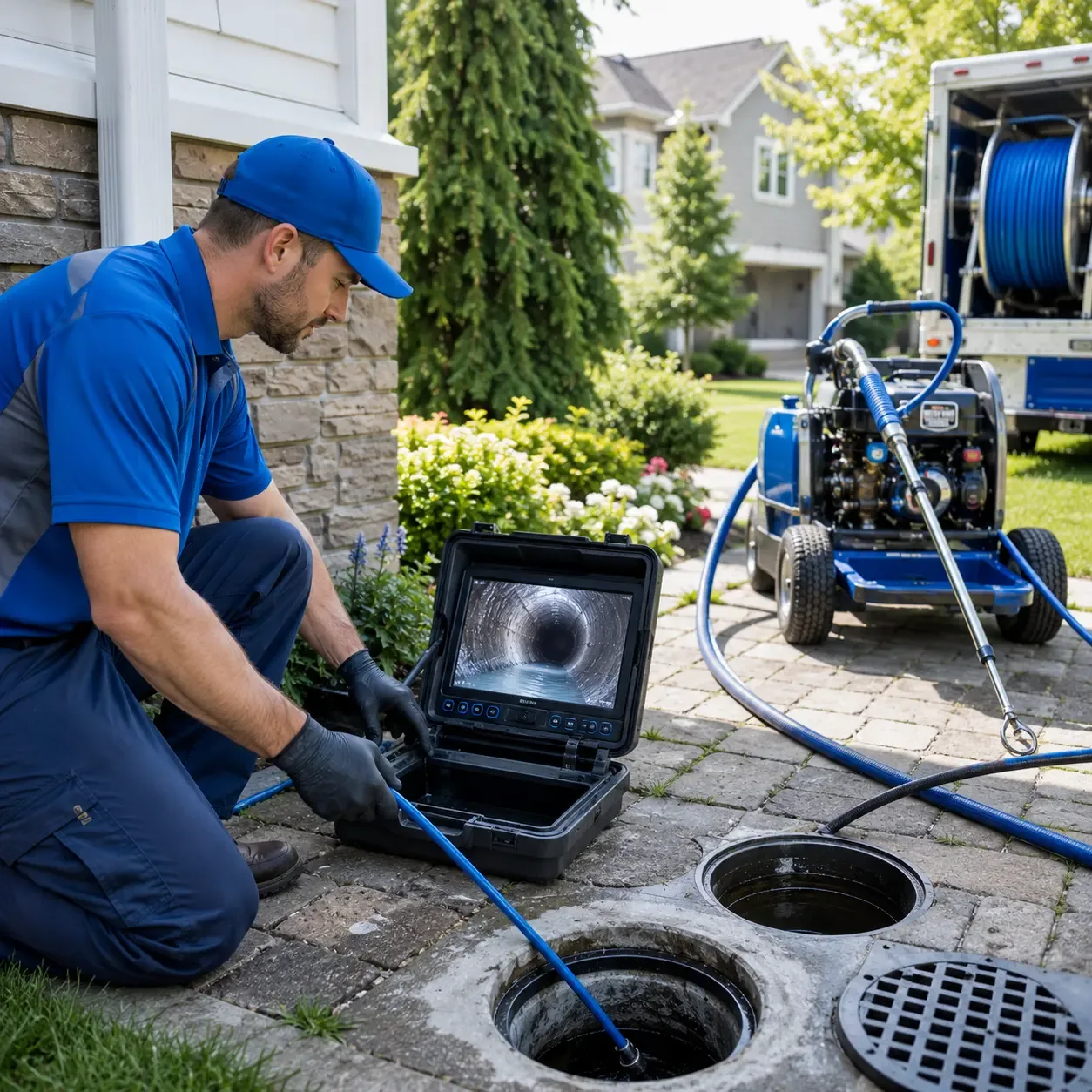 Outdoor drain cleaning professionals serving Bethpage, NY